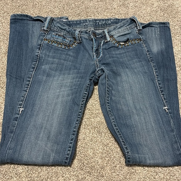 Cowgirl Tuff Copper Beauty Boot Cut Jeans - Picture 3 of 5